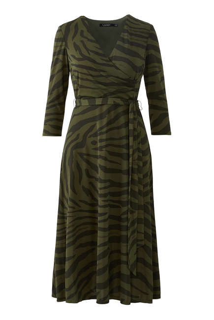 Zebra Print Jersey Dress